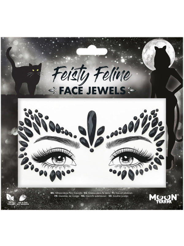 Moon Terror Face Jewels, Feisty Feline Dress Loud