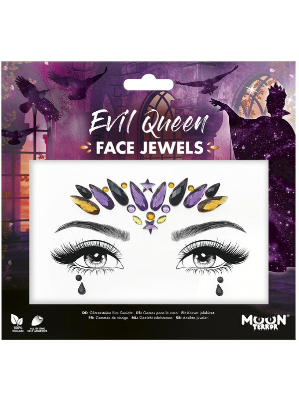 Moon Terror Face Jewels, Evil Queen Dress Loud