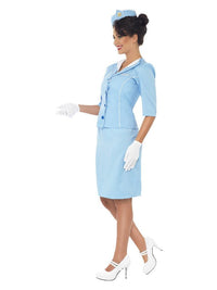 Air Hostess Costume, Blue Dress Loud