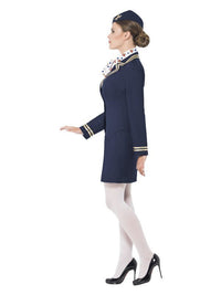 Airways Attendant Costume, Blue Dress Loud