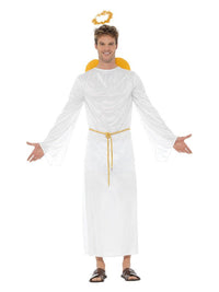 Angel Gabriel Costume, Unisex, White Dress Loud