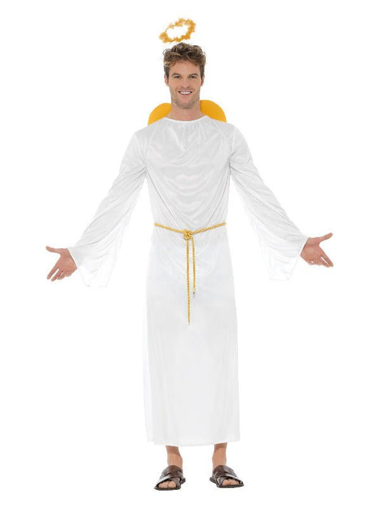 Angel Gabriel Costume, Unisex, White Dress Loud