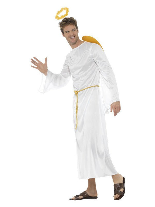Angel Gabriel Costume, Unisex, White Dress Loud