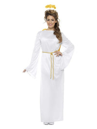 Angel Gabriel Costume, Unisex, White Dress Loud