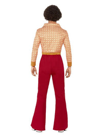 Authentic 70s Guy Costume, Red Dress Loud