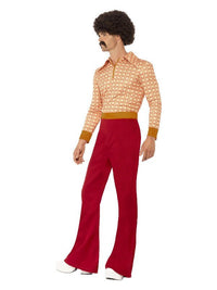 Authentic 70s Guy Costume, Red Dress Loud