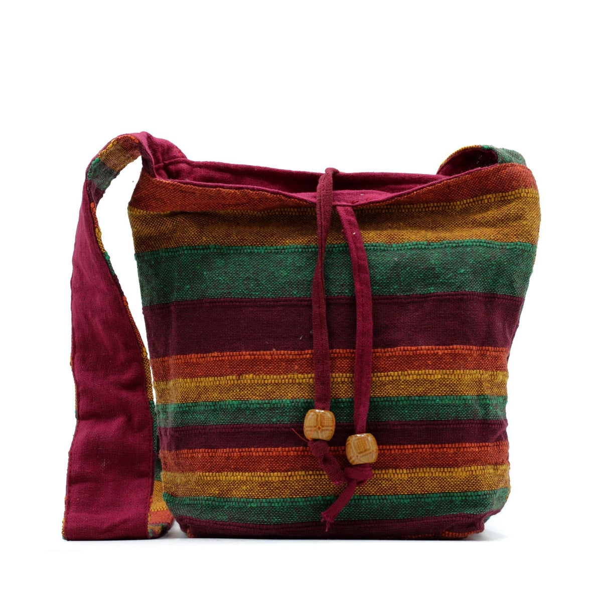 Nepal Sling Bag - Mountain Trek Tan & Greens Dress Loud