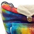 Tiedye Hemp Study Bag with Front Pocket Dress Loud