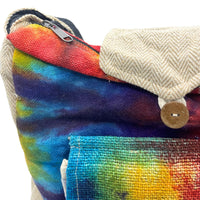 Tiedye Hemp Study Bag with Front Pocket Dress Loud