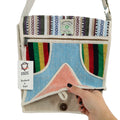 Hemp Laptop Messenger Bag - Triangle Dress Loud