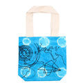 Tye-Dye Cotton Bag (6oz) - 38x42x12cm - Compass - Blue - Natural Handle Dress Loud