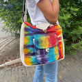 Tiedye Hemp Study Bag with Front Pocket Dress Loud