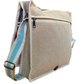 Hemp Laptop Messenger Bag - Triangle Dress Loud