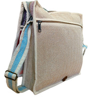 Hemp Laptop Messenger Bag - Triangle Dress Loud