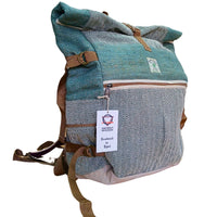 Hemp Trekking Rolling Backpack - Sage Dress Loud
