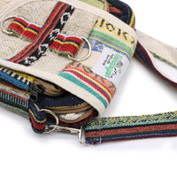 Body-Cross Natural Hemp & Jhari Travel Bag Dress Loud
