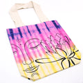 Tye-Dye Cotton Bag (6oz) - 38x42x12cm - Lotus Buddha - Multi Col - Natural Handle Dress Loud