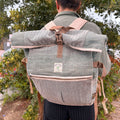 Hemp Trekking Rolling Backpack - Sage Dress Loud