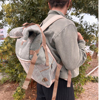 Hemp Trekking Rolling Backpack - Sage Dress Loud