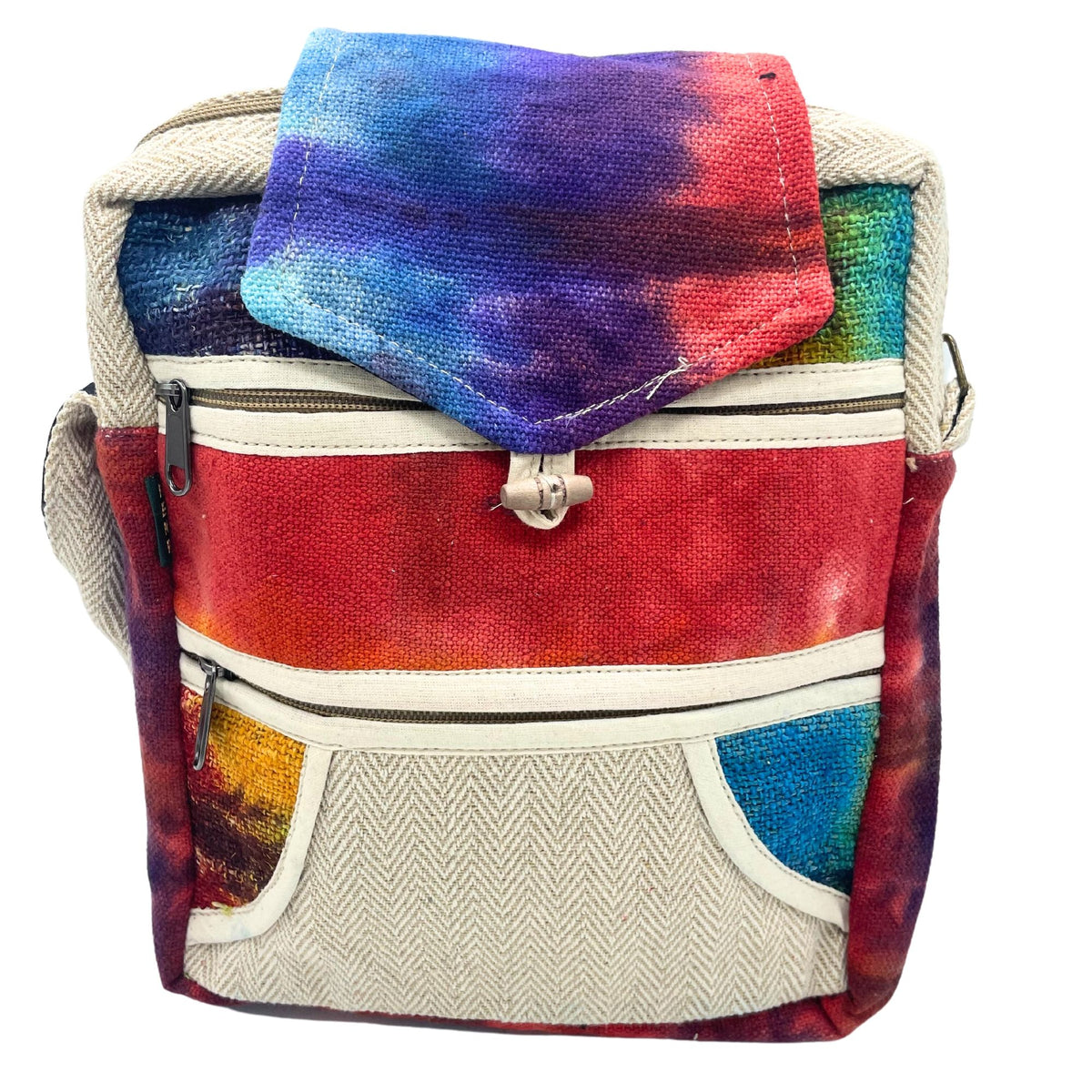 Tiedye Hemp Messegner Bag 2 Zip & Flop Dress Loud