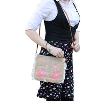 Fab Fringe Bag - Bicycle Embroidery Dress Loud