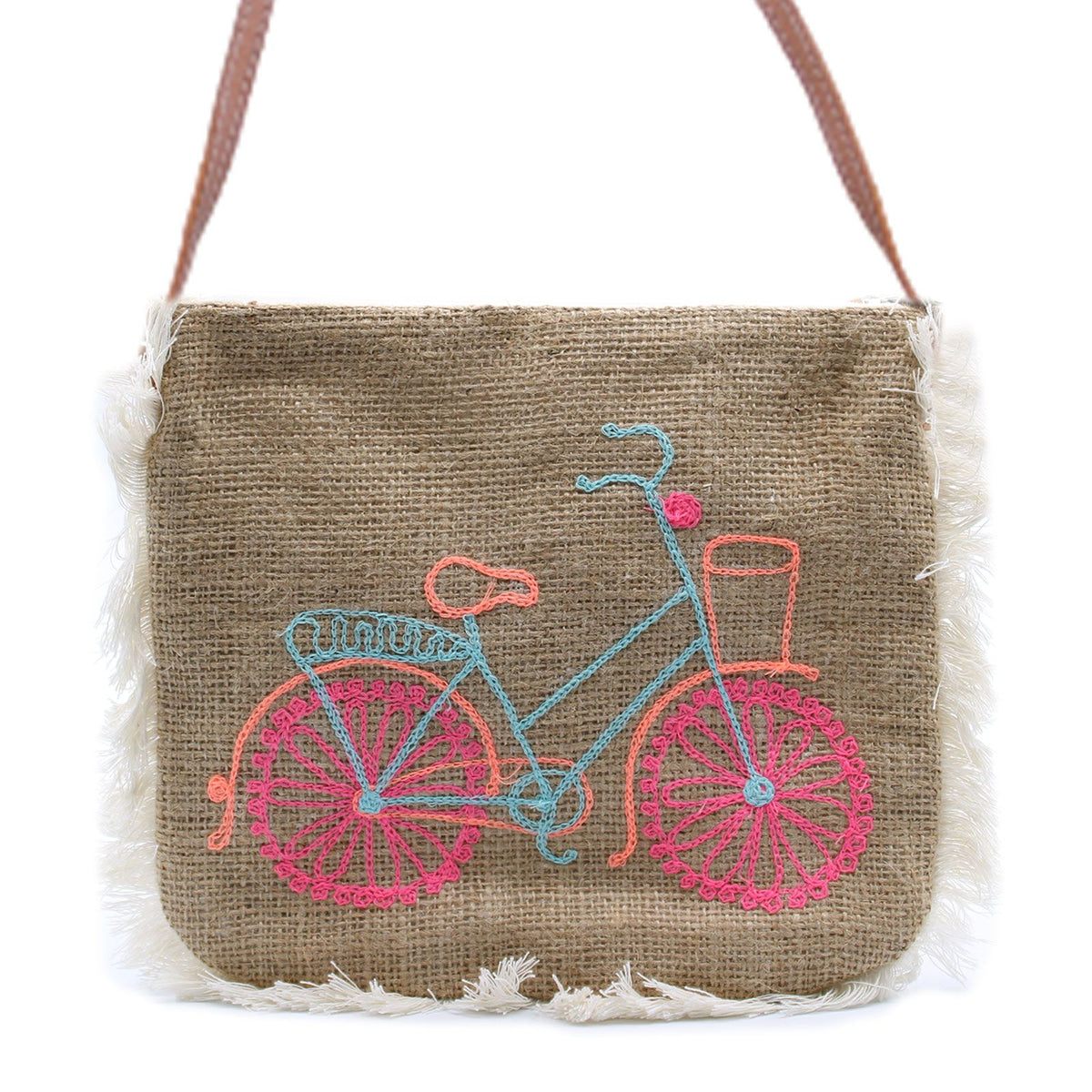 Fab Fringe Bag - Bicycle Embroidery Dress Loud