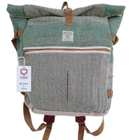 Hemp Trekking Rolling Backpack - Sage Dress Loud