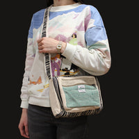 Messenger Bag - Hemp & Cotton Dress Loud