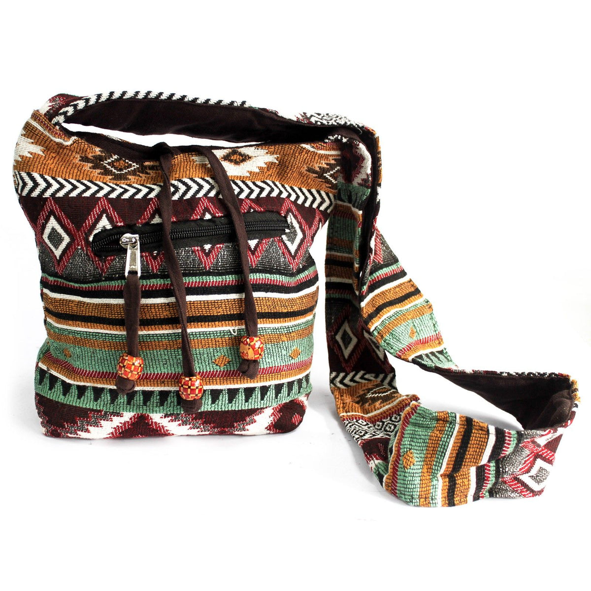 Jacquard Bag - Chocolate Sling Bag Dress Loud