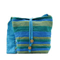 Nepal Sling Bag - Spring Meadows Green & Blue Dress Loud