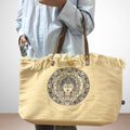 Natural Tote Bag Leather Handle - Inspiration Dress Loud
