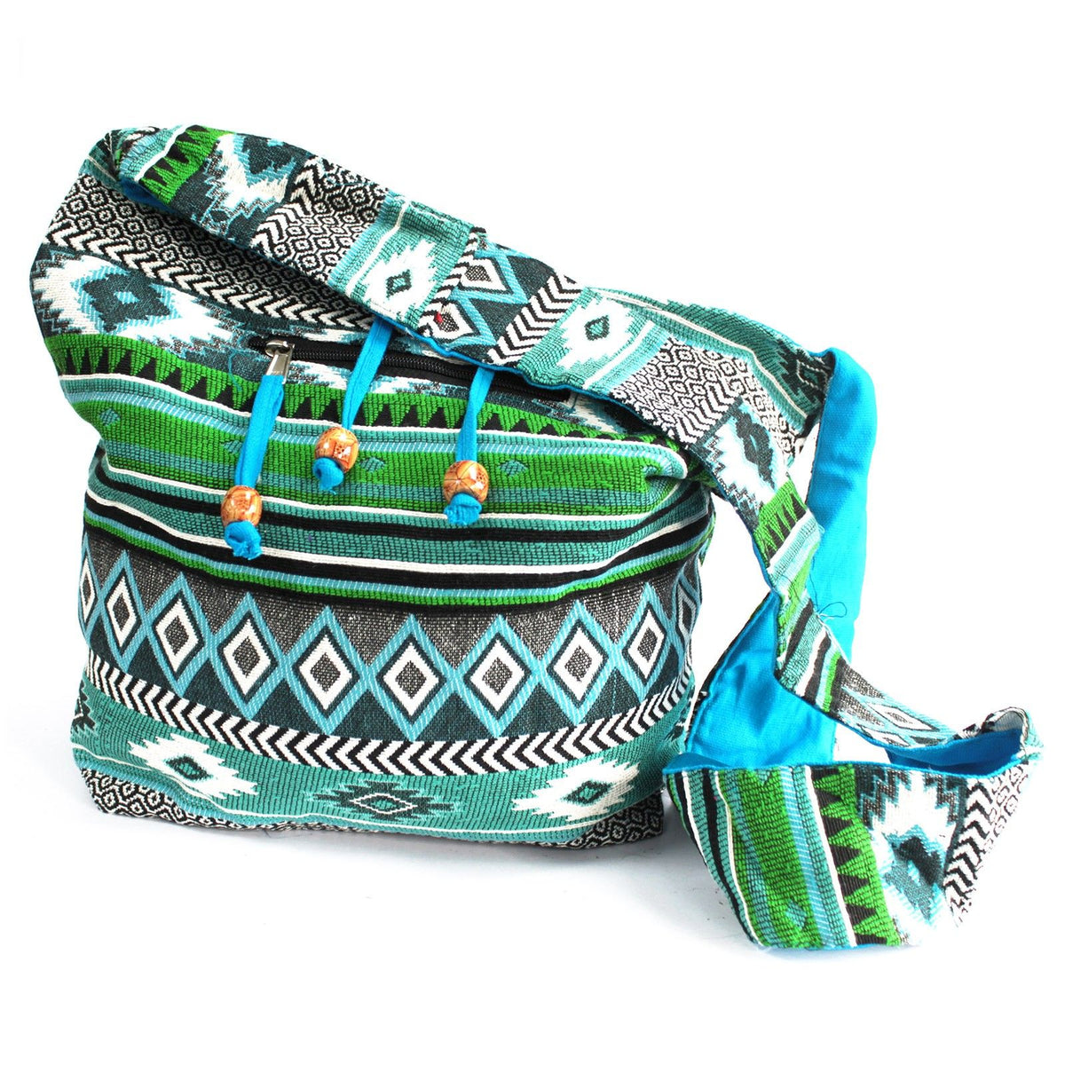 Jacquard Bag - Teal Student Bag Dress Loud