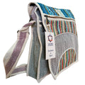 Hemp Laptop Messenger Bag - Curves Dress Loud