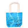 Tye-Dye Cotton Bag (6oz) - 38x42x12cm - Lotus Buddha - Blue - Natural Handle