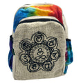 Tiedye Hemp Medium Backpack - 7 Chakra Dress Loud