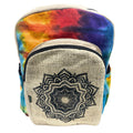 Tiedye Hemp Large Backpack - Mandala Dress Loud
