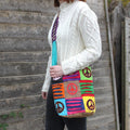 Ethnic Sling Bag - Sand / Peace Dress Loud