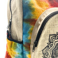 Tiedye Hemp Large Backpack - Mandala Dress Loud