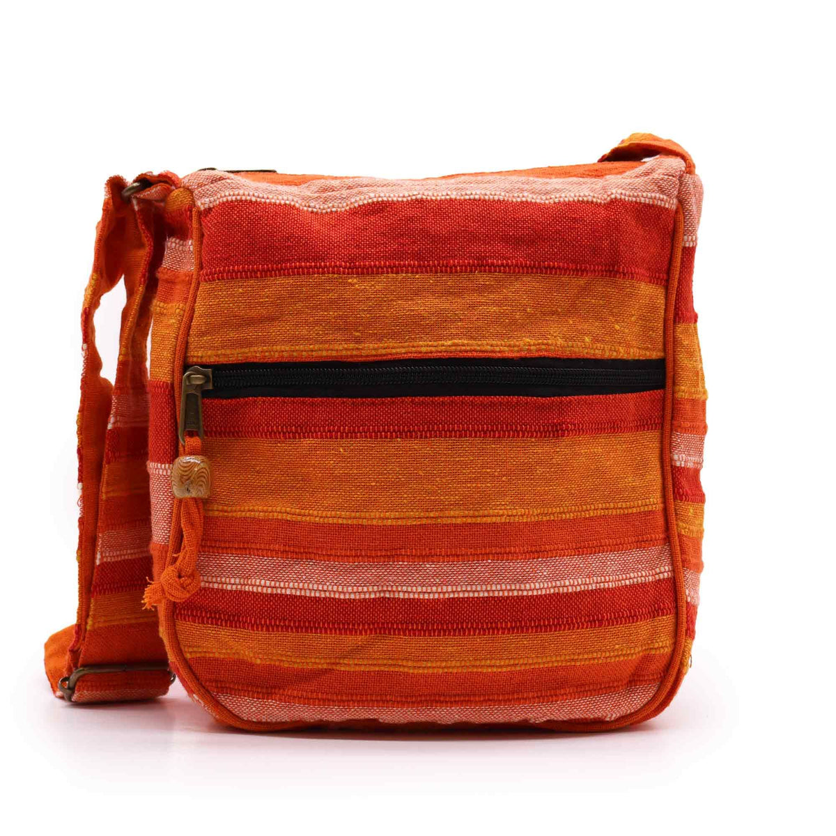 Lrg Nepal Sling Bag  (Adjustable Strap) -  Sunrise Orange Dress Loud