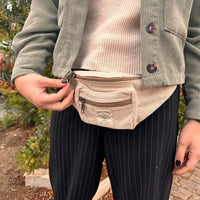Cotton Hemp Style Belt (or Fanny) Bag - Natural Dress Loud