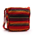 Lrg Nepal Sling Bag  (Adjustable Strap)  - Sunset Reds Dress Loud