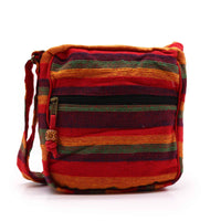 Lrg Nepal Sling Bag  (Adjustable Strap)  - Sunset Reds Dress Loud