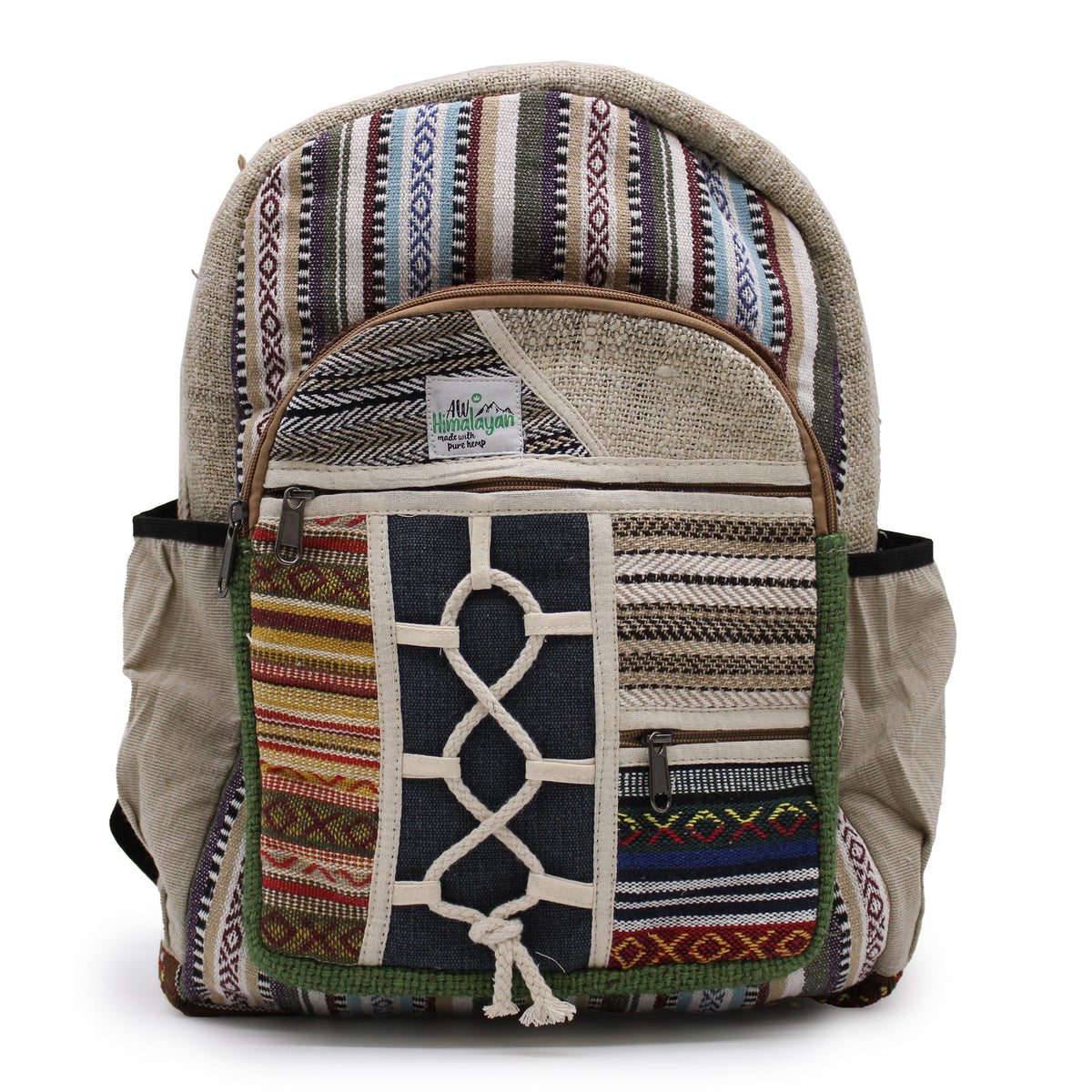 Large Backpack - Rope & Pockets Style Dress Loud