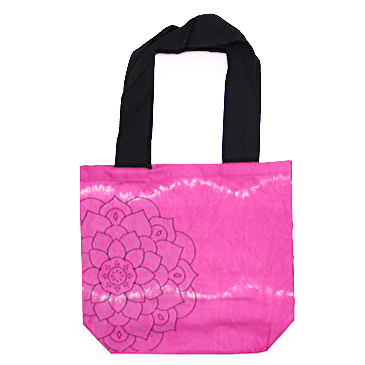 Tye-Dye Cotton Bag (6oz) - 38x42x12cm -  Mandela - Magento - Black Handle Dress Loud