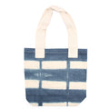 Natural Tye-Dye Cotton Bag (8oz) - 38x42x12cm - Grey Blocks - Natural Handle Dress Loud