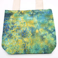 Tye-Dye Cotton Bag (6oz) - 38x42x12cm -  Mandela - Green/Blue - Natural Handle Dress Loud