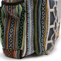 Large Backpack - Rope & Pockets Style Dress Loud