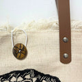 Natural Tote Bag Leather Handle - Flower of Life Dress Loud