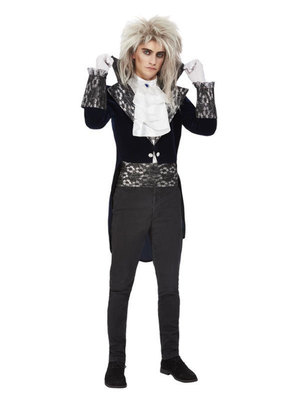 Baroque Goblin King Costume, Blue Dress Loud