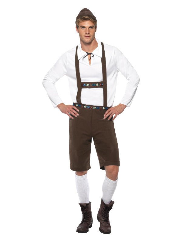 Bavarian Man Costume, Brown Dress Loud